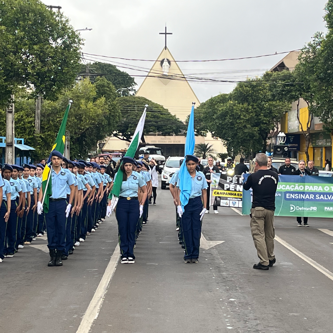 Prefeitura de Sarandi realiza caminhada de conscientização no Dia Nacional do Pedestre